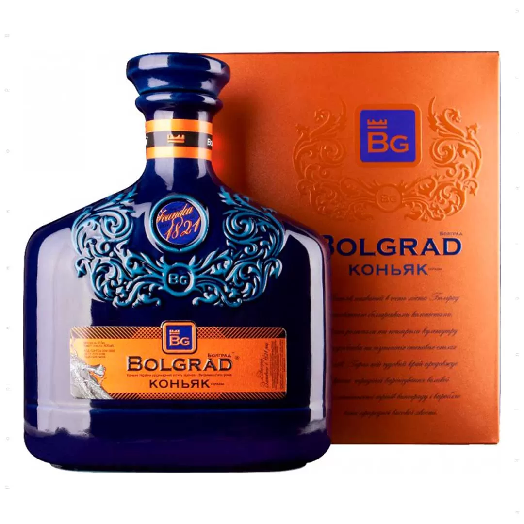 Бренди Bolgrad 5 звёзд Керамика 0,5л 40%