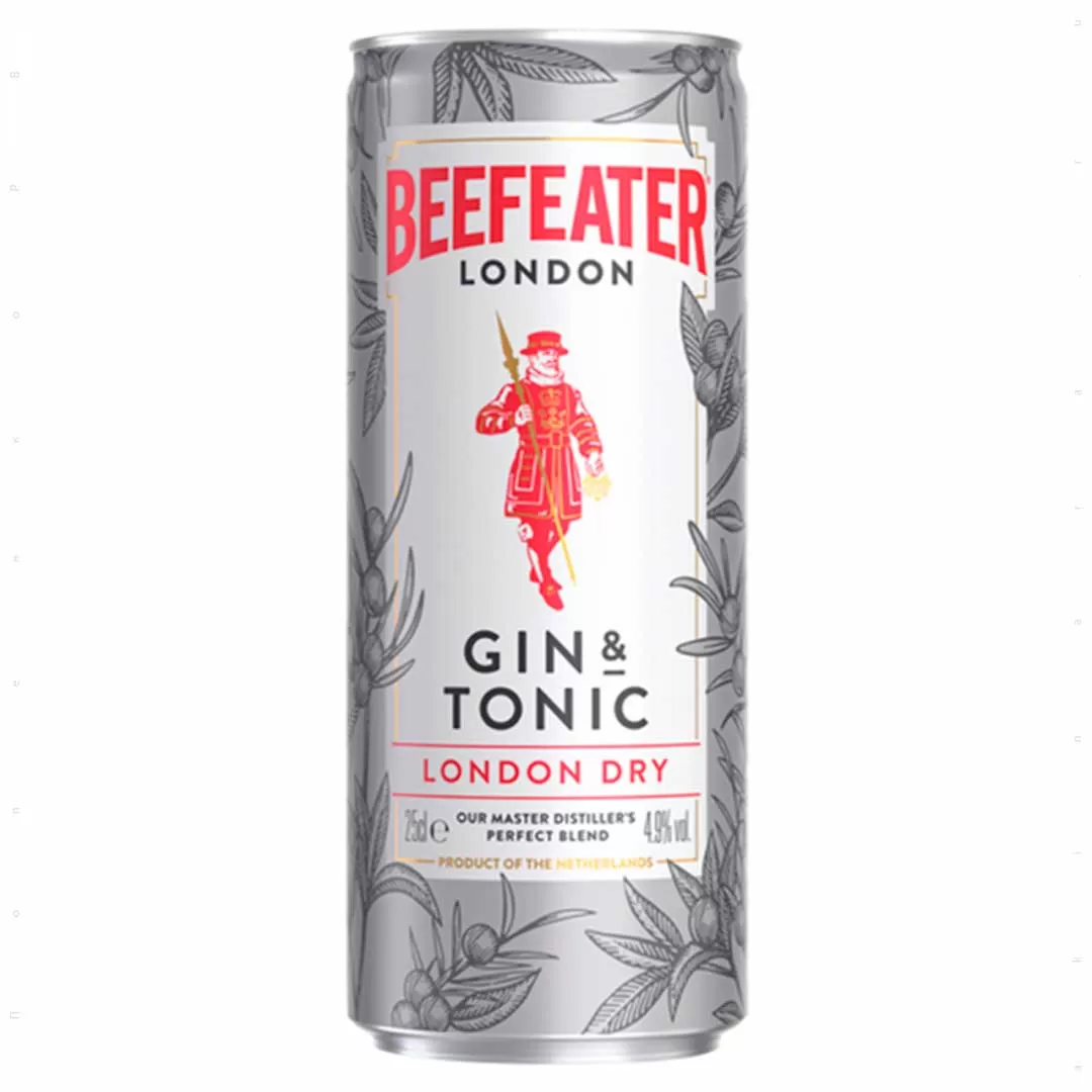 Напиток слабоалкогольный Beefeater Gin &amp; Tonic London Dry 0,25л 4,9%