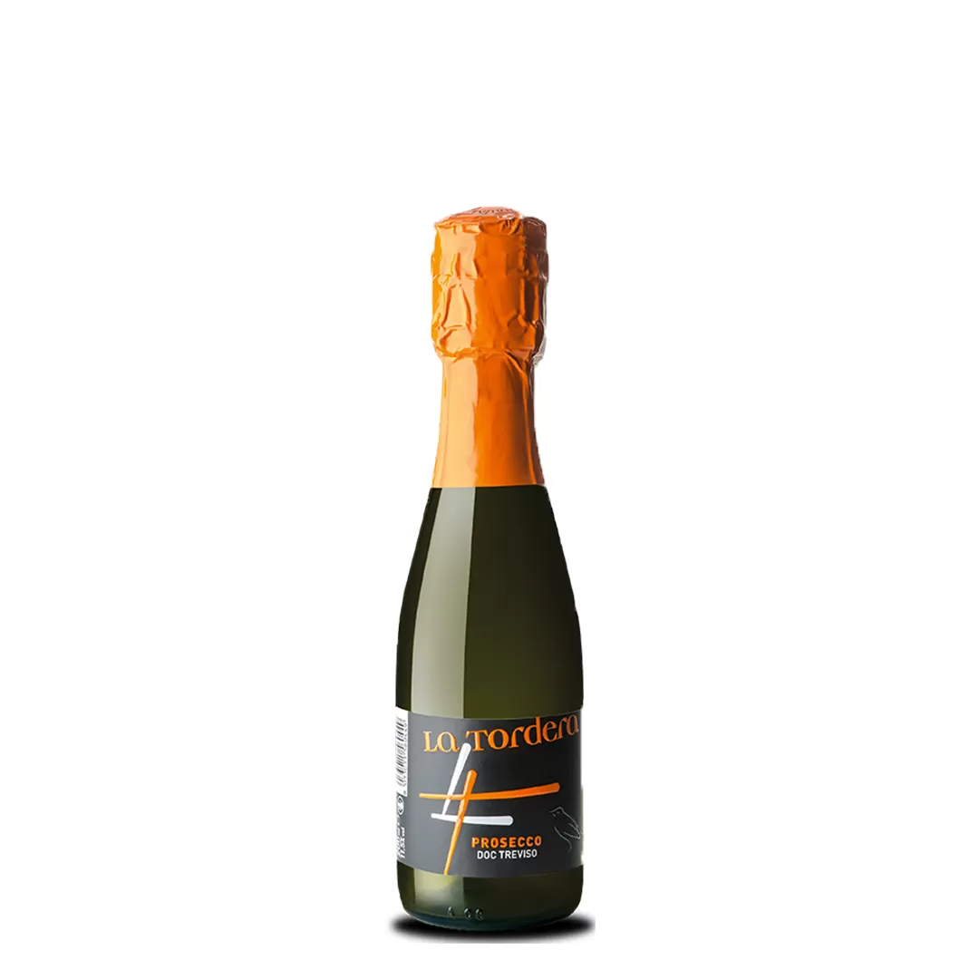 Вино игристое La Tordera Prosecco Treviso Doc Spumante Brut белое брют 0,2л 11,5%