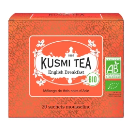 Чай черный Английский Завтрак органический, Kusmi Tea, 20х2г