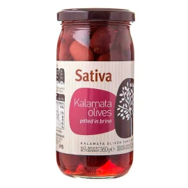 Оливки Каламата без косточек в рассоле Sativa 360 г