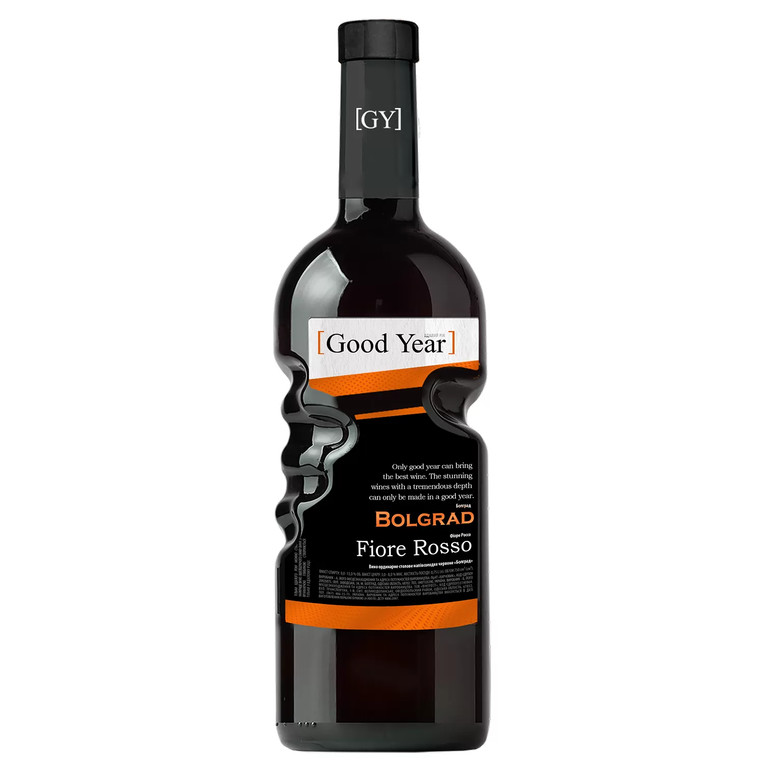 Вино Bolgrad Fiore Rosso Good Year красное полусладкое 0,75л 9-13 %