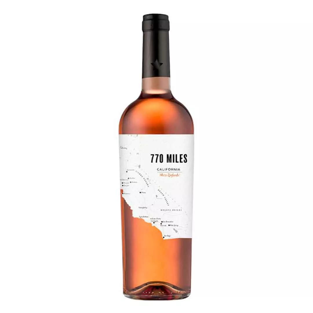 Вино 770 Miles Zinfandel Розе розовое полусухое 0,75л 10,5%