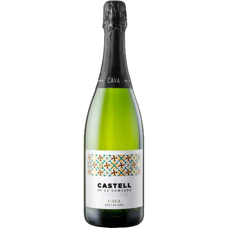 Вино игристое Castell De La Comanda Cava Brut Nature белое сухое  0,75л 11,5%