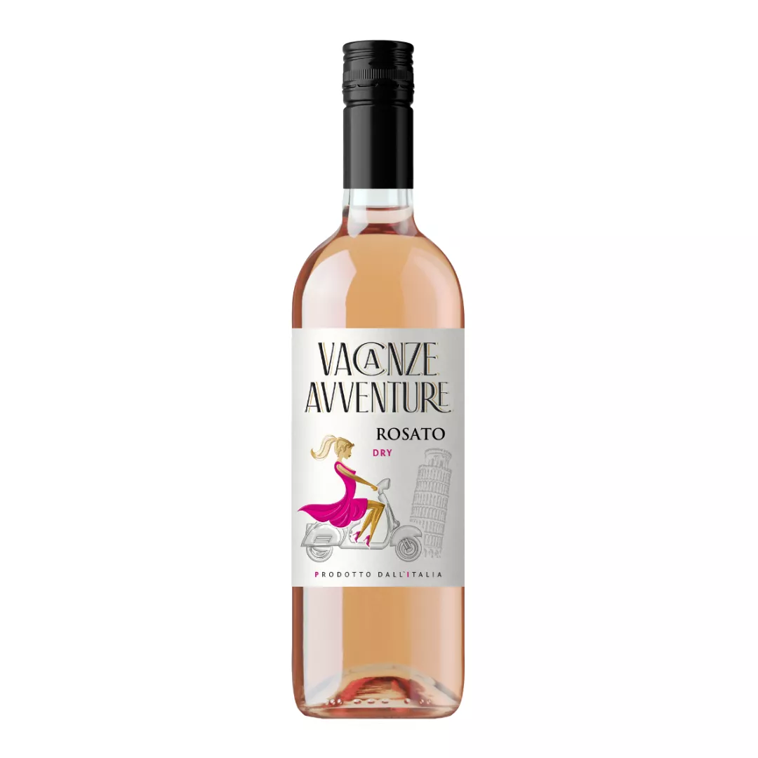 Вино Vacanze Aventura Rose сухое розовое 0,75л 10,5%