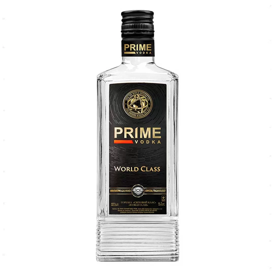 Водка Prime World Сlass 0,2л 40%