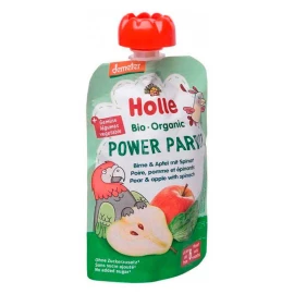 Пюре Power Parro с грушей, яблоком и шпинатом органическое (с 6 месяцев) Holle 100г