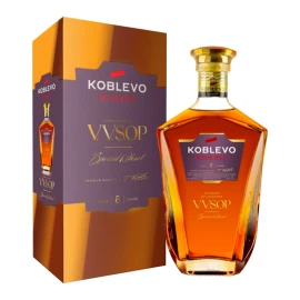 Бренди Коблево Reserve 5 лет выдержки в подарочной упаковке 0,5л 40%