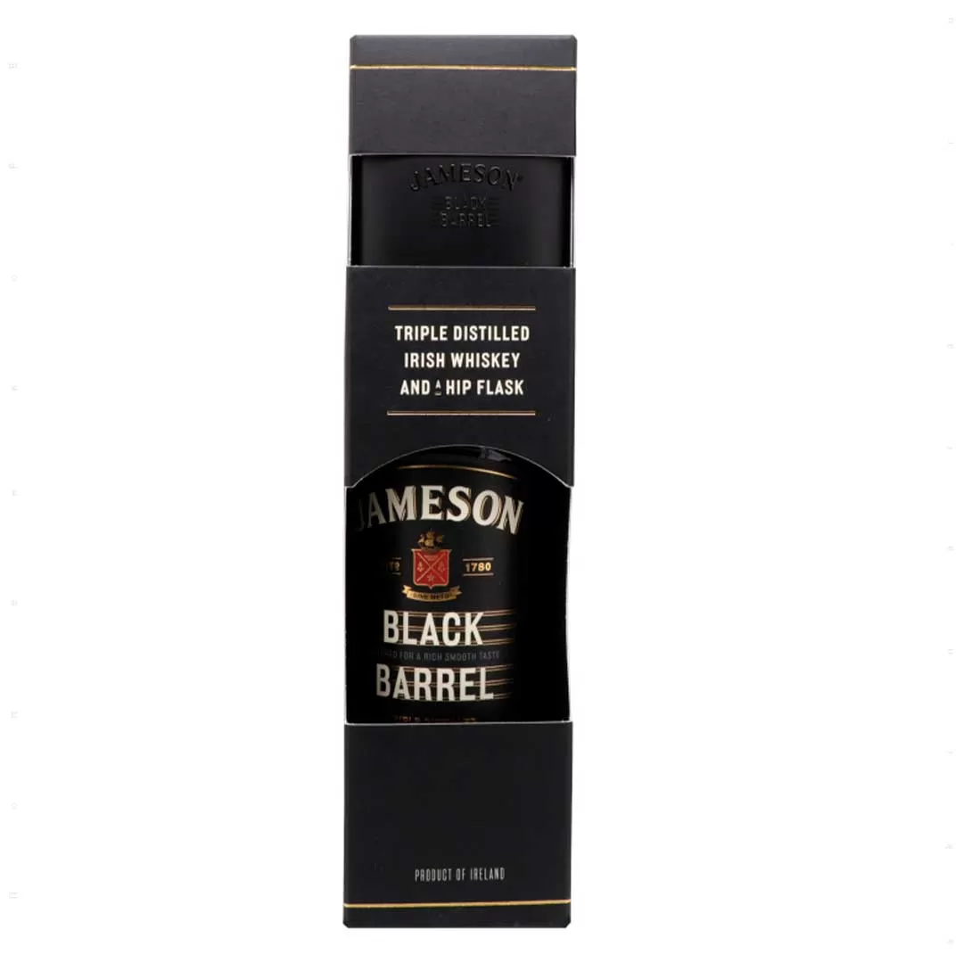 Виски набор Jameson Black Barrel 0,7 + фляга