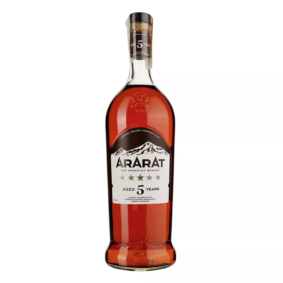 Бренди армянский Ararat 5 звезд 1л 40%