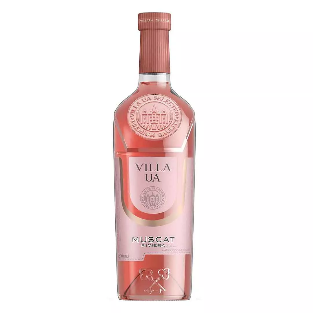 Вино Villa UA Мускат Ривьера розовое полусладкое 0,75л 9-13%