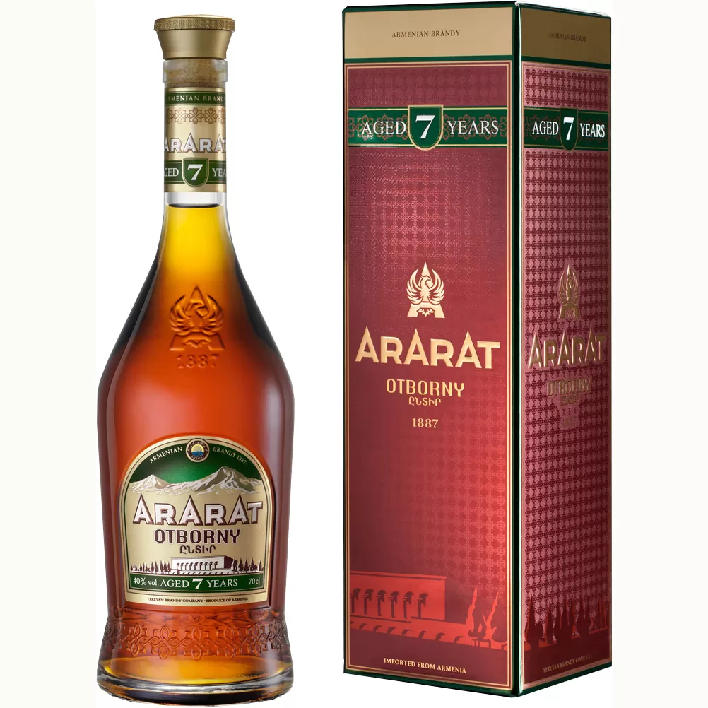 Бренди армянское Ararat Otborny 7 лет выдержки 0,5л 40%