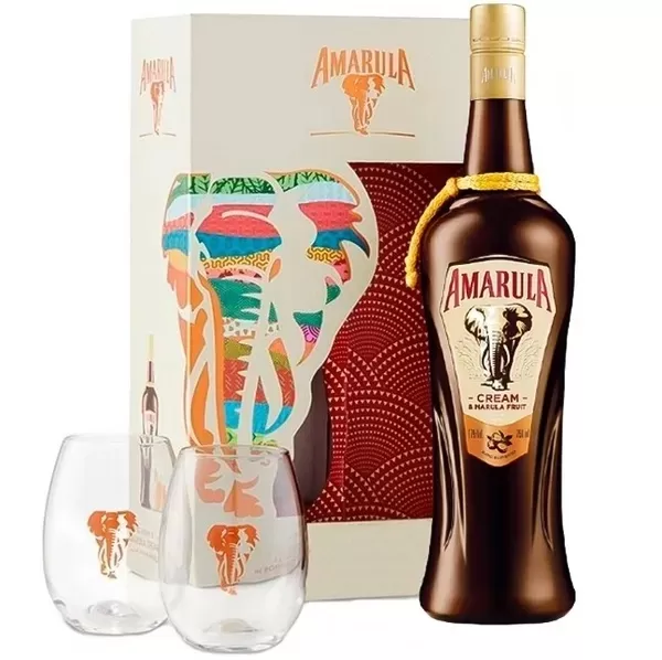 Крем-ликер Амаrula Marula Fruit Cream 0,7л 17% + 2 стакана