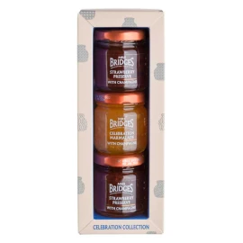 Набор конфитюров Праздничный (Клубника и Шампанское 2 и Апельсин и Шампанское) 3х Mrs Bridges 42 г