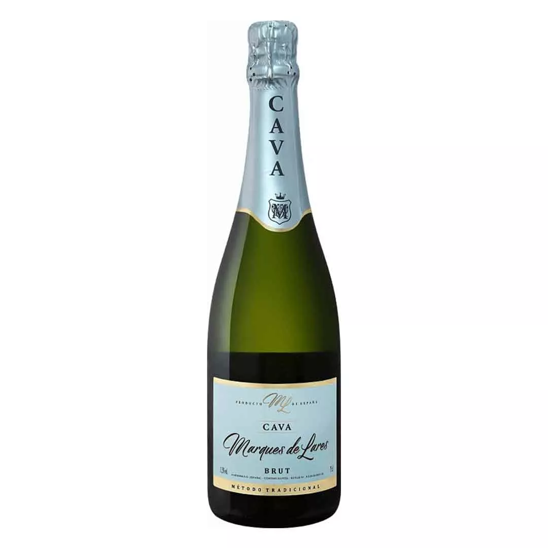 Вино игристое Marques de Lares CAVA Bianco Brut біле сухое 0,75л 11,5% (0157)