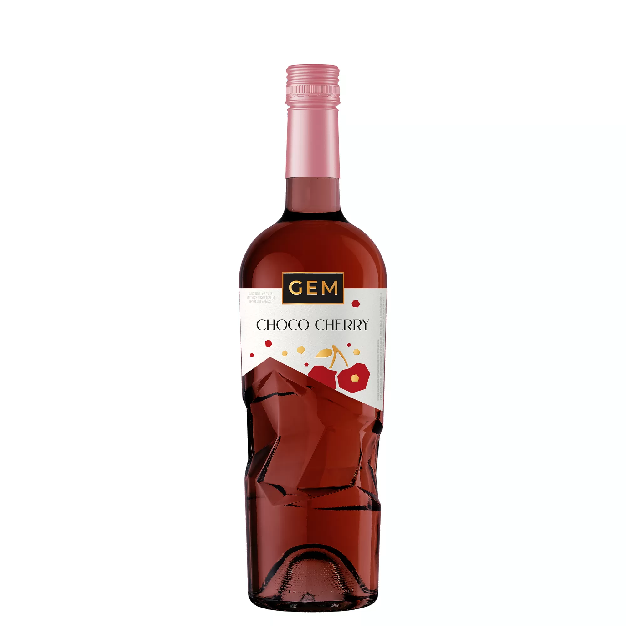 Напиток винный слабоалк. GEM Choco Cherry газированный полусладкий красный 0,75л 6,9%