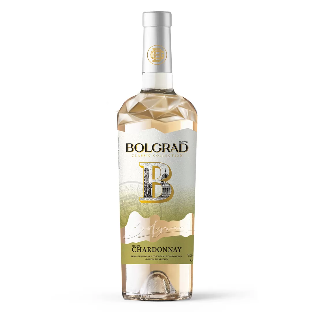 Вино Bolgrad Color Сhardonnay белое сухое 0,75л 9,5-14%