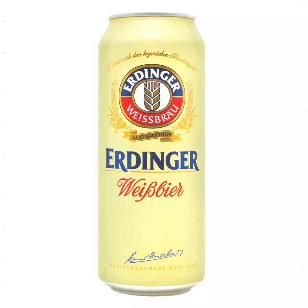 Пиво Erdinger Weissbier светлое фильтрованное 5,3% 0,5 л ж/б