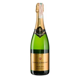 Вино игристое Baron d'Arignac белое полусухое 0,75л 11%