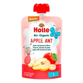 Пюре Apple Ant с яблоком, бананом и грушей органическое (с 6 месяцев) Holle 100г