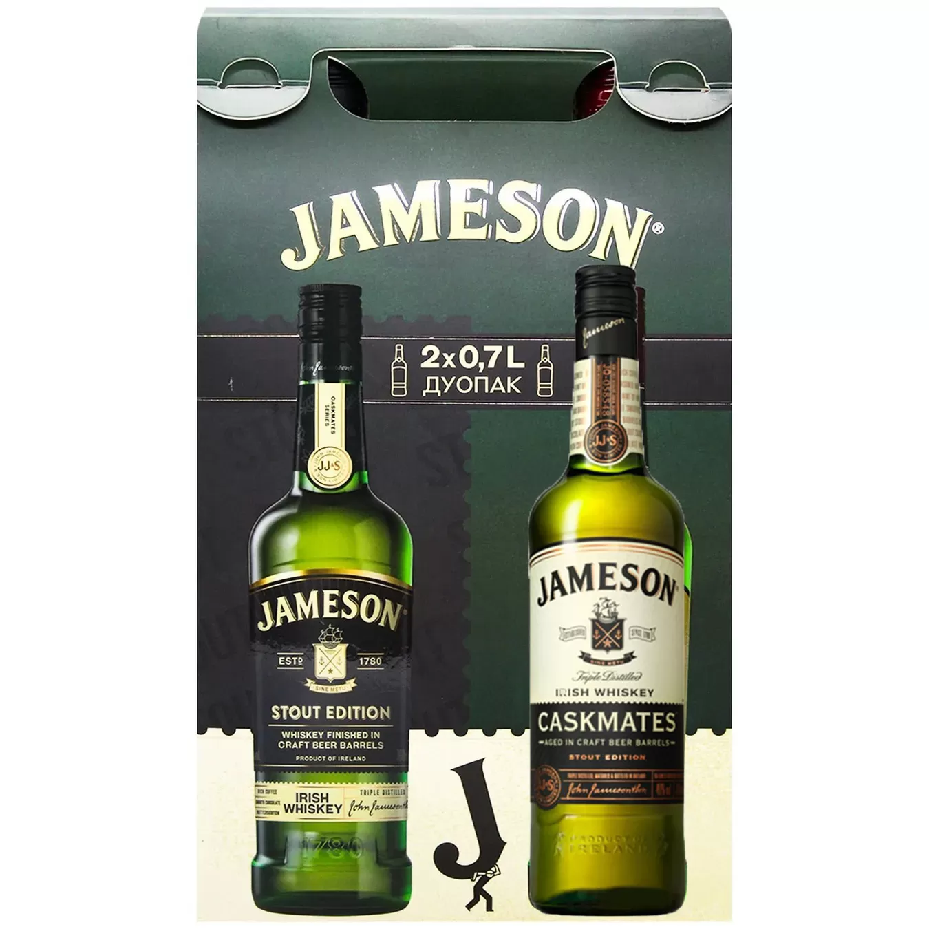 Виски Jameson Дуопак 0,7 + Caskmates Stout 0,7л 40%