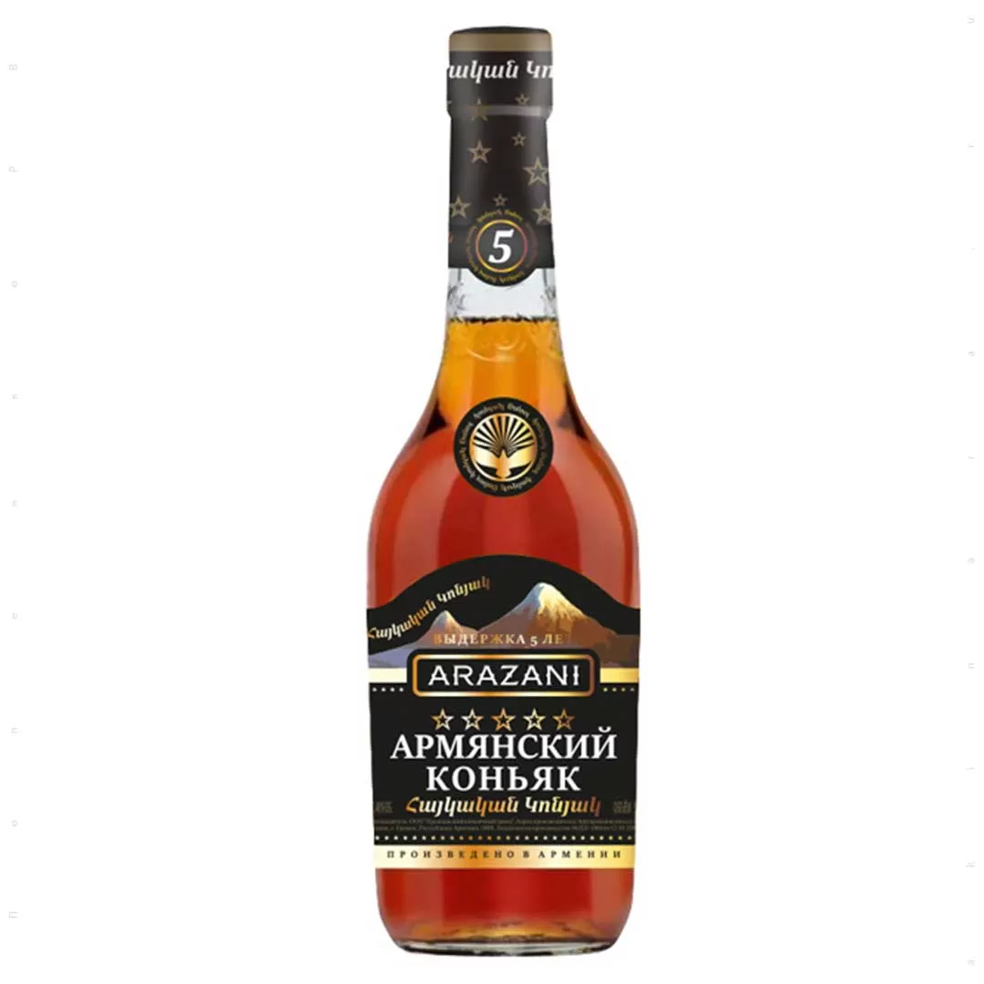 Коньяк Армянский Arazani 5 лет выдержки 0,5л 40%