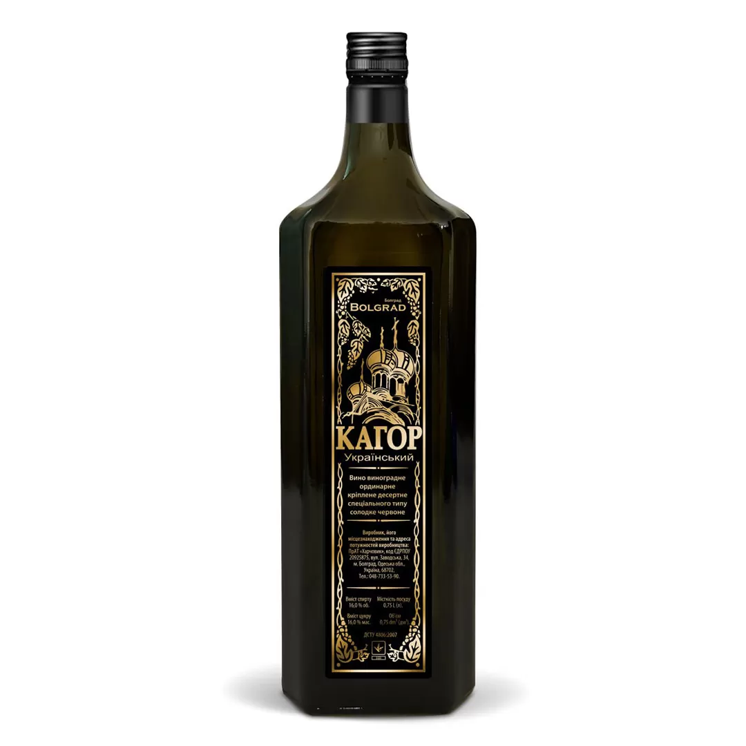 Вино Bolgrad Кагор Украинский красное десертное 0,75л 16%
