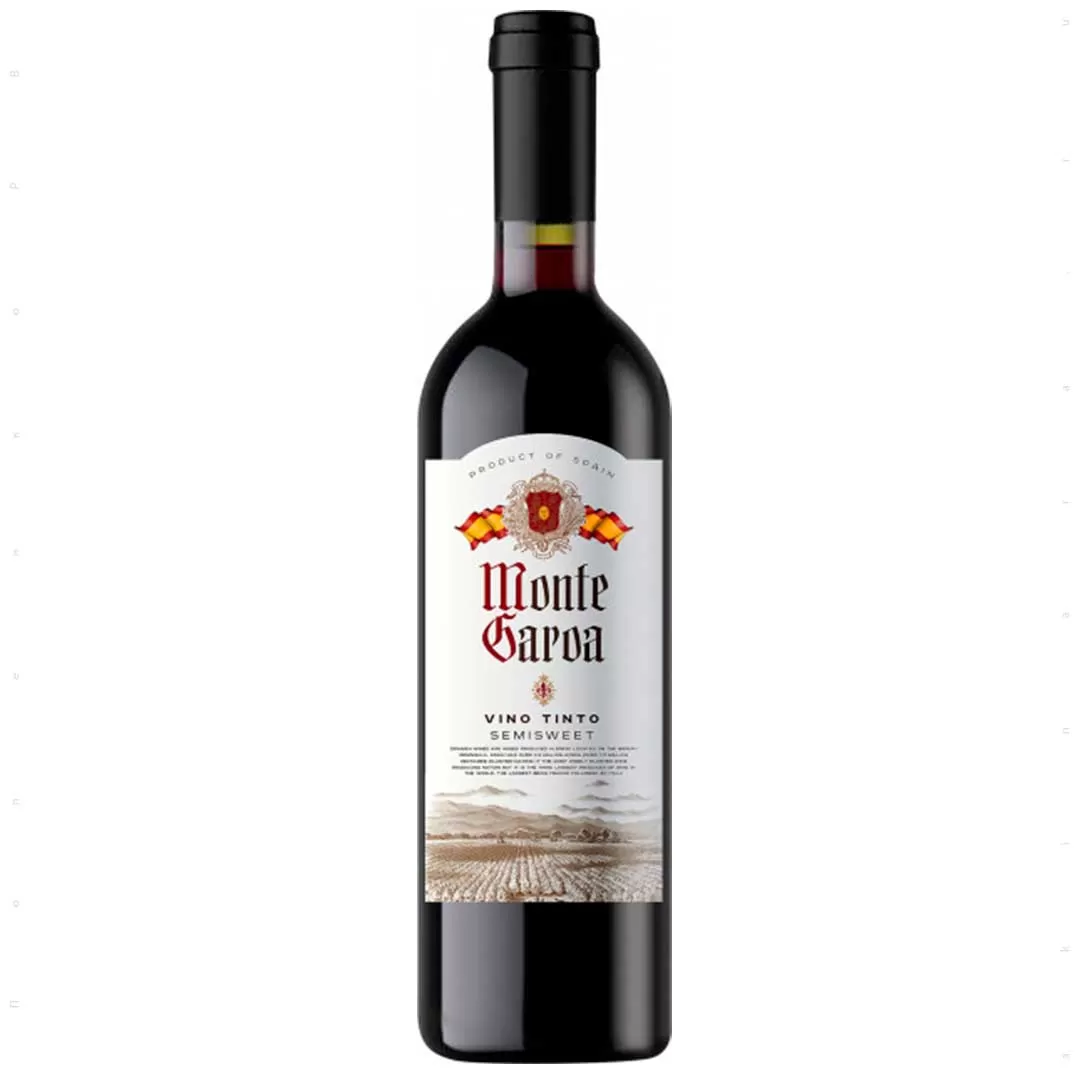Вино Monte Garoa Tinto червоне напівсолодке 0,75л 10,5%