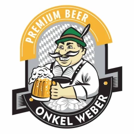 Пиво Onkel Weber Bayerisch Weissbier светлое нефильтрованное 0,5л 5,4% купить