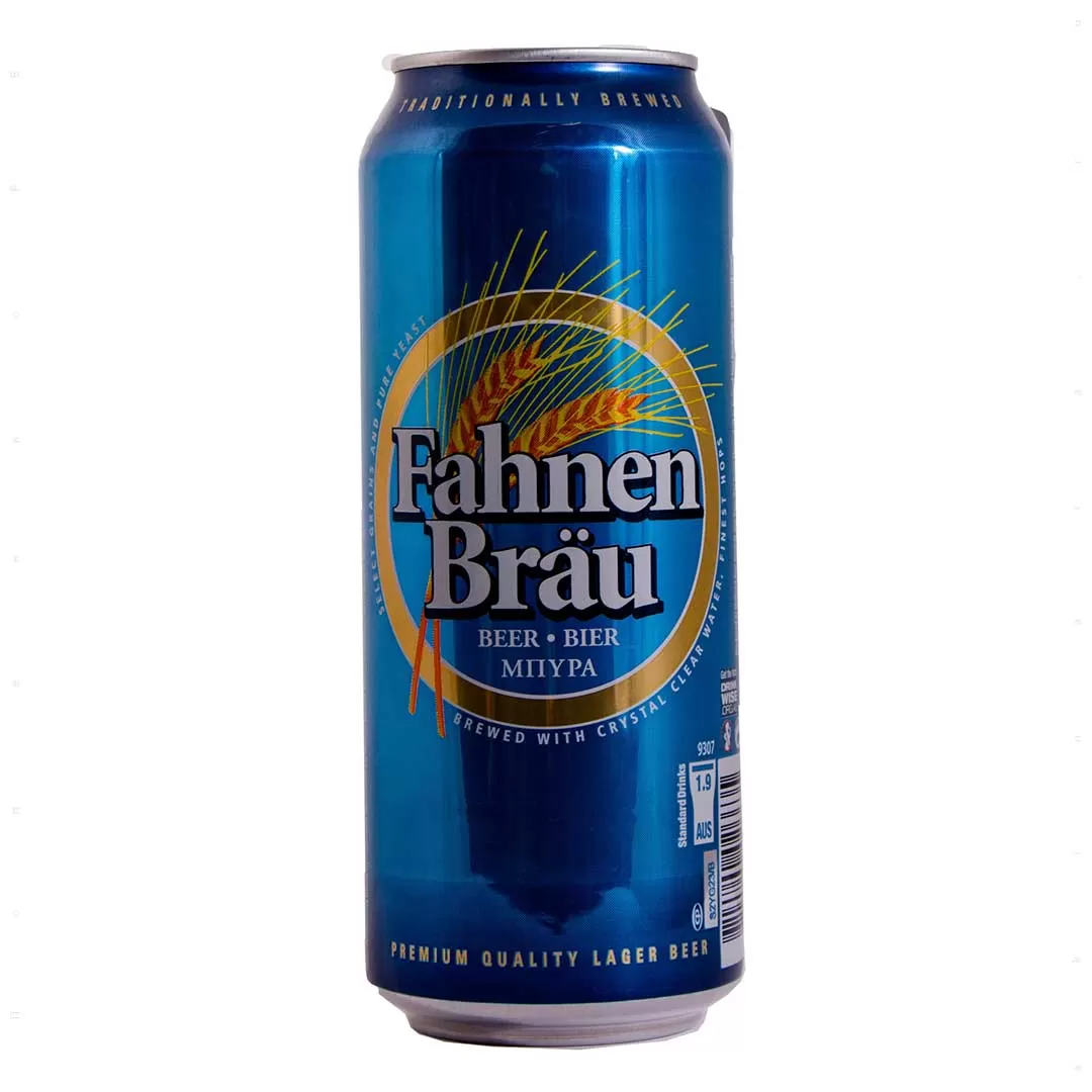 Пиво Fahnen Bräu світле фільтроване 0,5л 4,7%