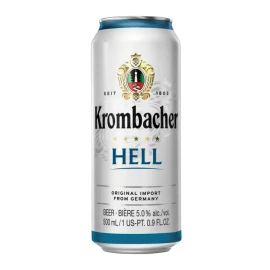 Пиво Krombacher Hell светлое фильтрованное 0,5л 5%