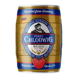 Пиво Furst Chlodwig Weizen светлое нефильтрованное 5л 5,3%