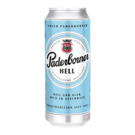 Пиво Paderborner Hell светлое фильтрованное 0,5л 5,1%
