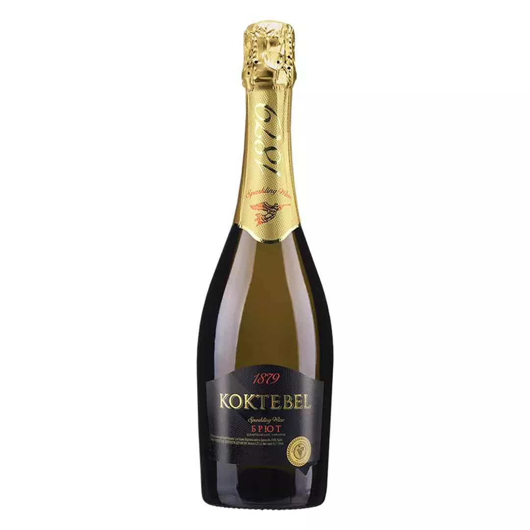 Вино игристое Коктебель белое брют 0,75л 10,5-12,5%