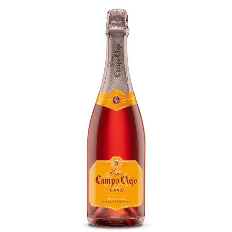 Вино игристое Campo Viejo Cava Brut Rose розовое 0,75л 12%