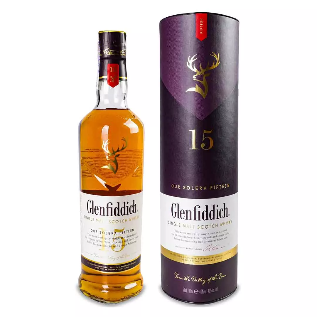 Виски односолодовый Glenfiddich 15 лет выдержки 0,7 л 40%