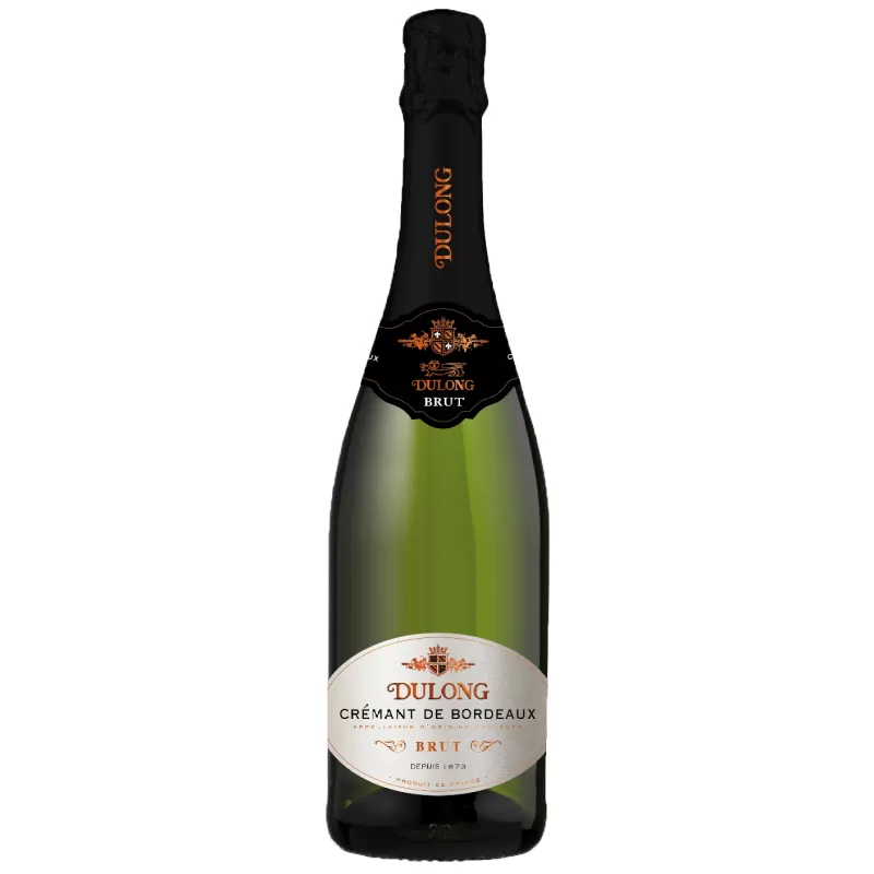 Вино игристое Dulong Cremant De Bordeaux Brut белое брют 0,75л 11,5%