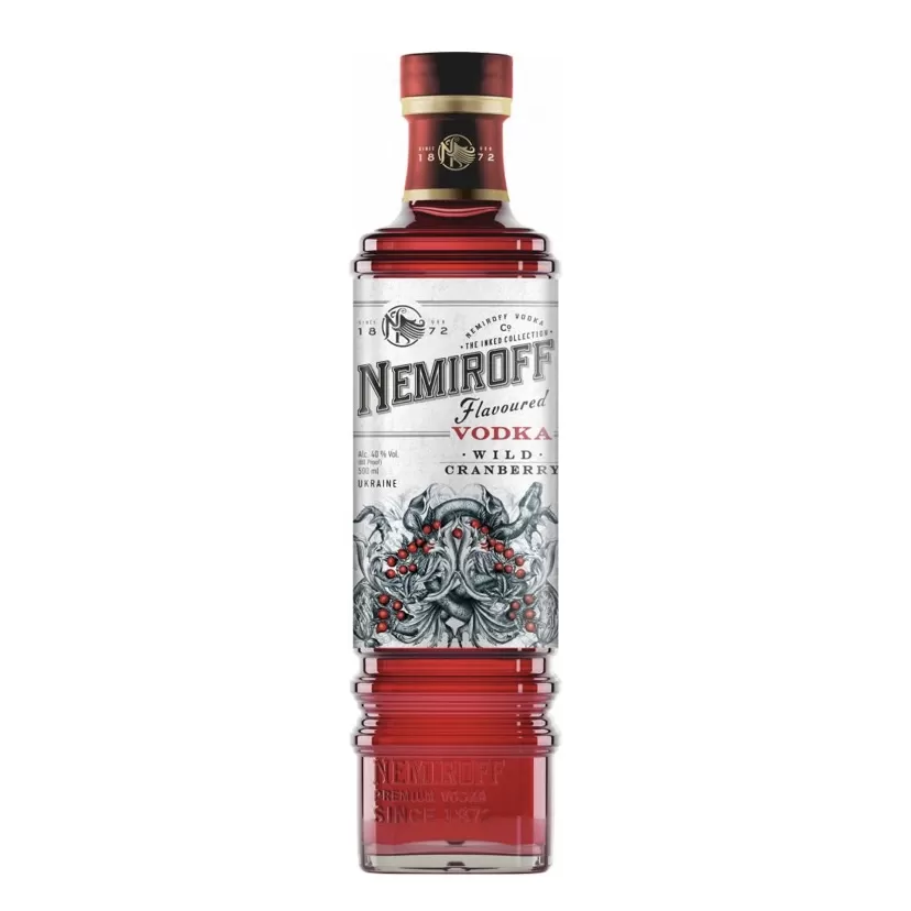 Настойка Nemiroff De Luxe Дикая Клюква Wild Cranberry 0,5л 40%