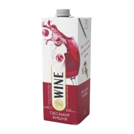 Вино Оксамит Вишня нап/сол червоне 1л 13%