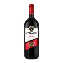Вино напій Aznauri Вишня червоний напівсолодкий 1,5л 8,5-10%