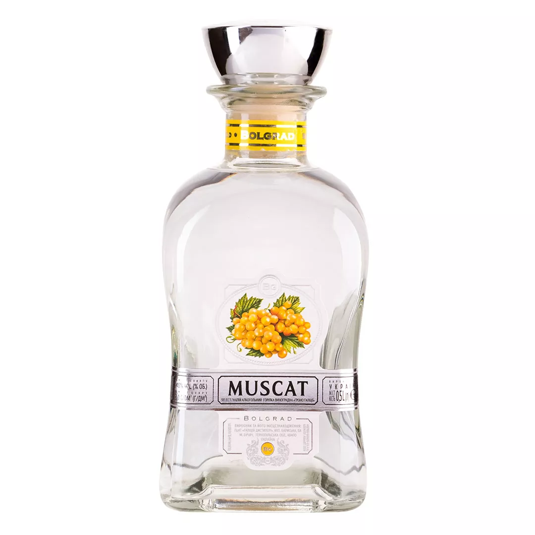 Водка фруктовица Bolgrad Muscat Мускатная 0,5л 40%