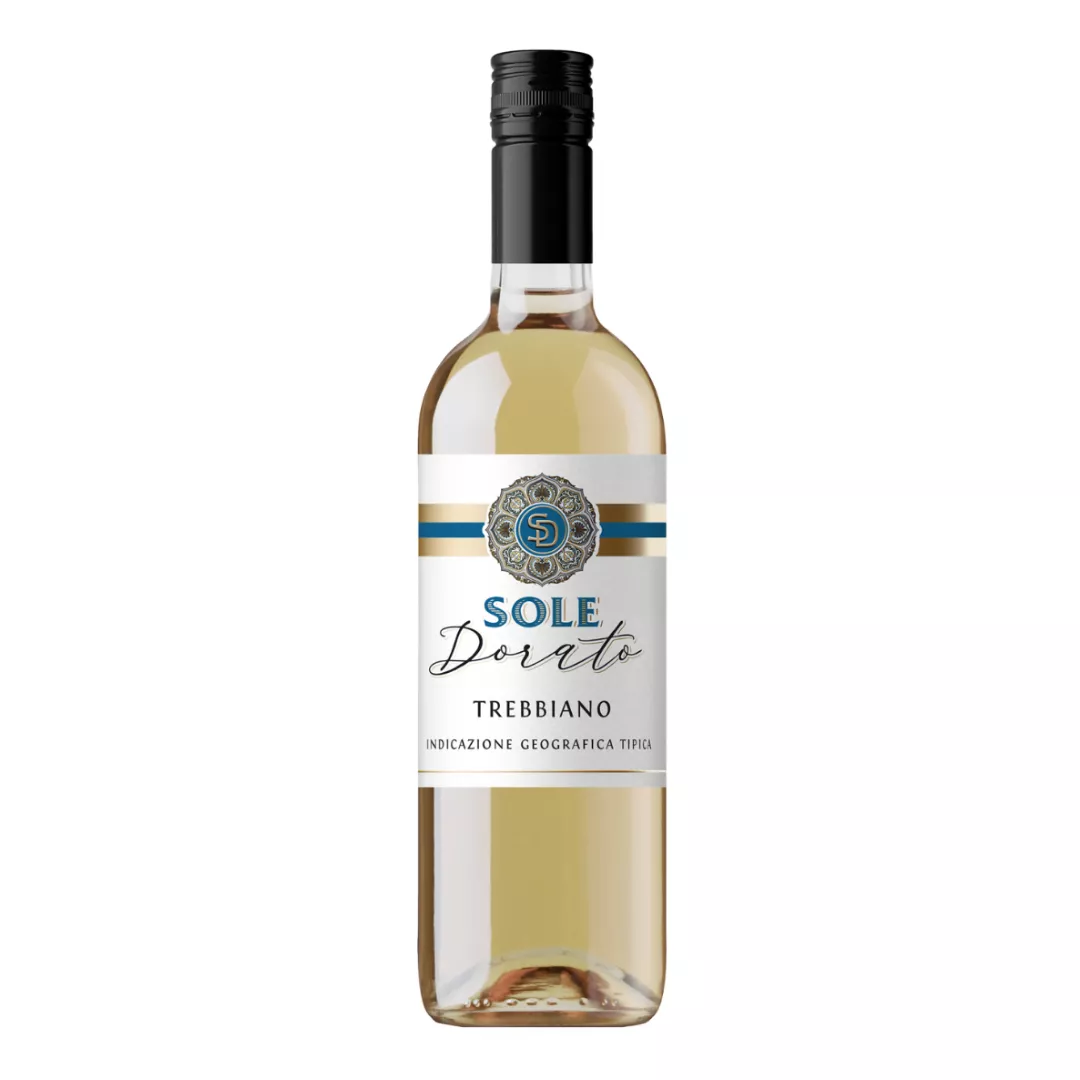 Вино Sole Dorato Trebbiano IGP Rubicone суохе белое 0,75л 12%