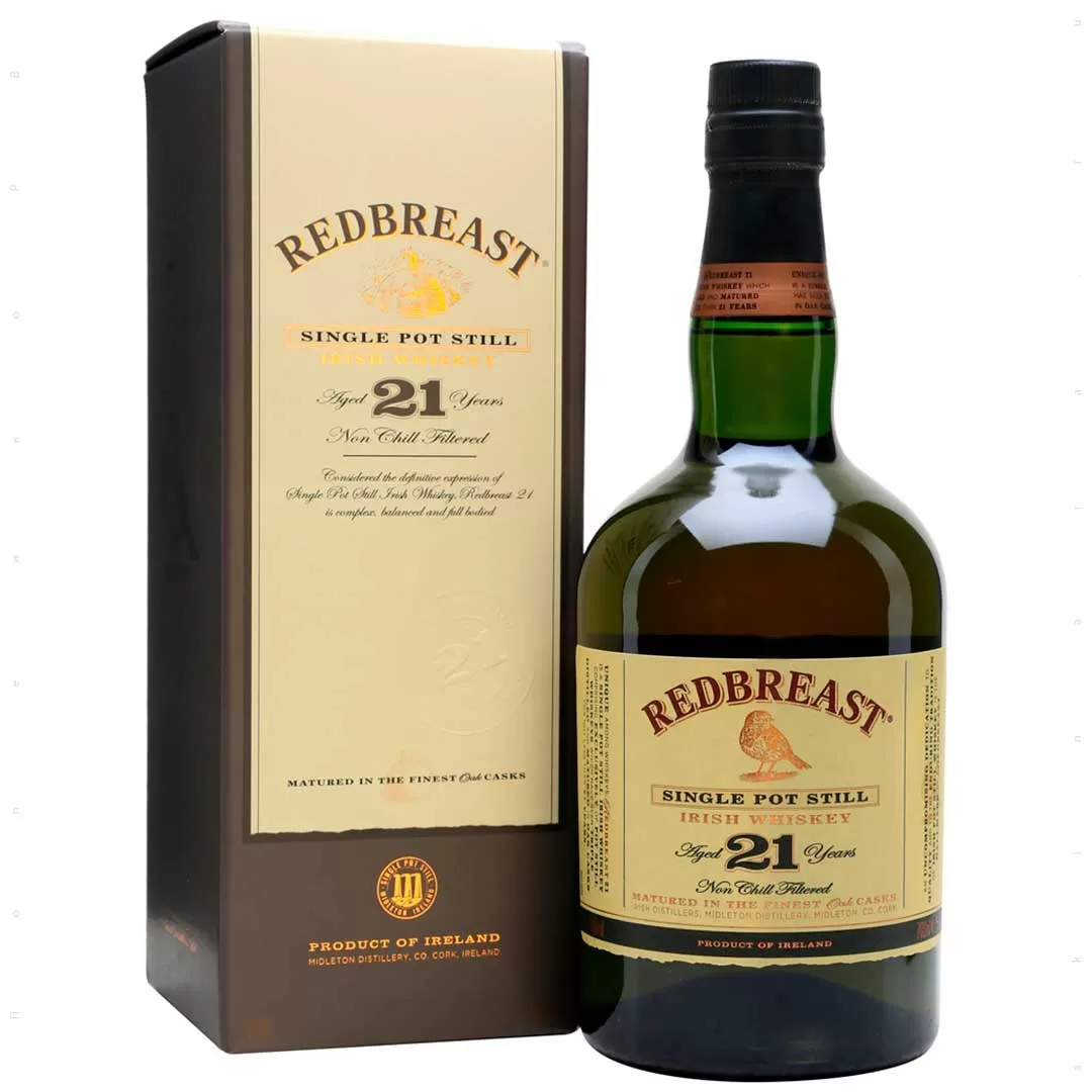 Виски Redbreast 21 год выдержки 0,7л 46% в подарочной упаковке