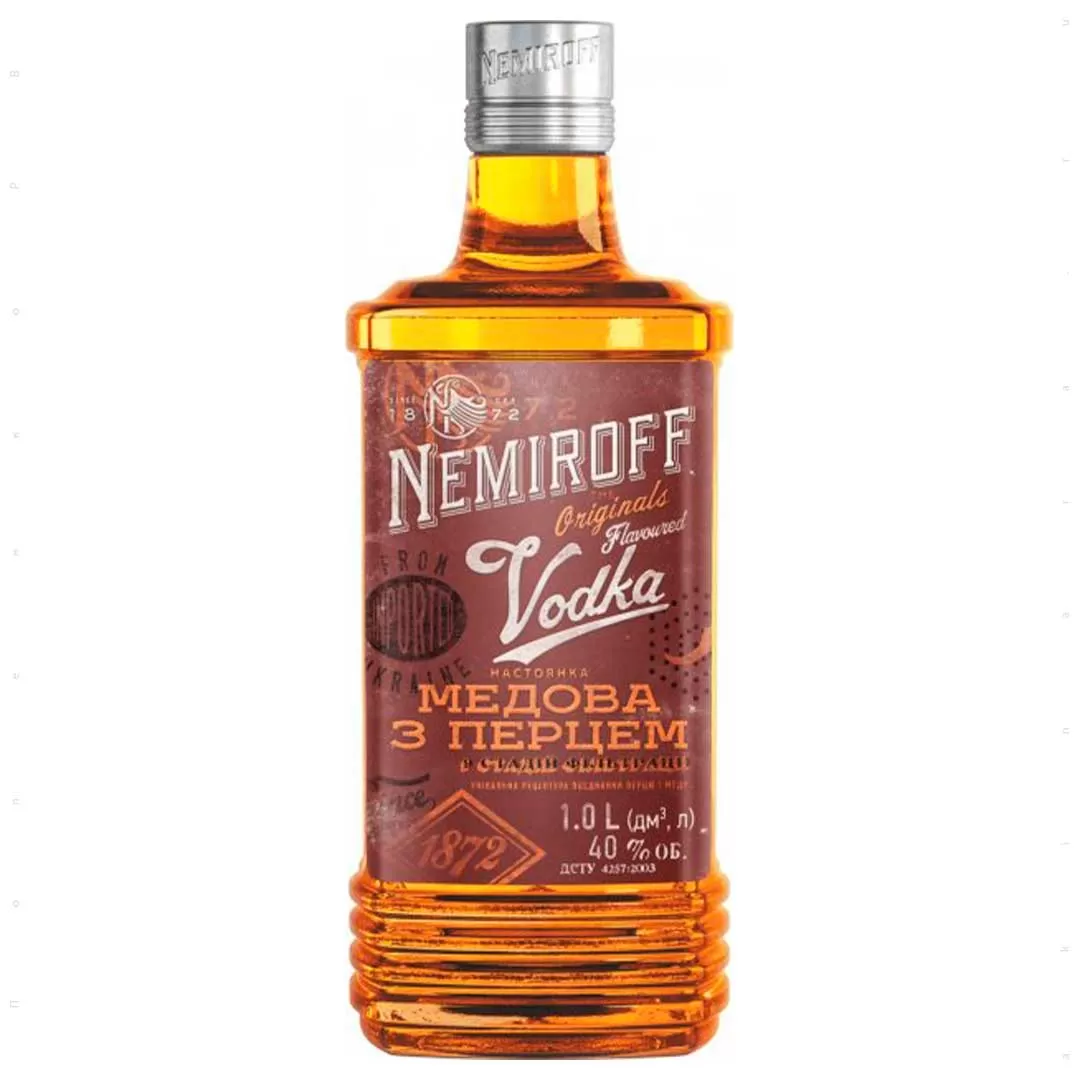 Настойка Медовая с перцем штоф Nemiroff 1 л 40%