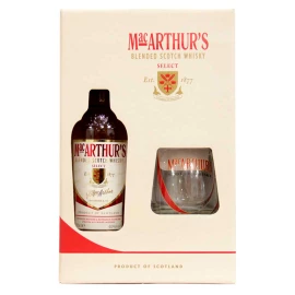 Набор виски MacArthur's 40 0,7л % + 1 стакан в коробке