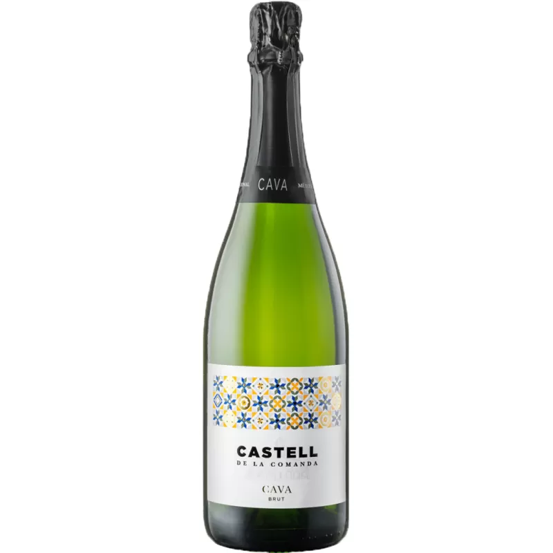 Вино игристое Castell De La Comanda Cava Brut белое сухое 0,75л 11,5%