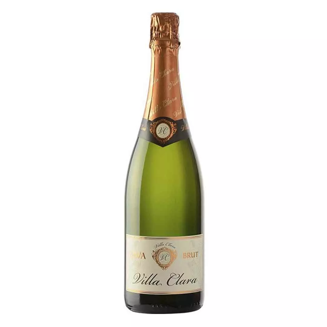 Вино игристое Villa Clara Cava Brut белое сухое 0,75л 11,5%