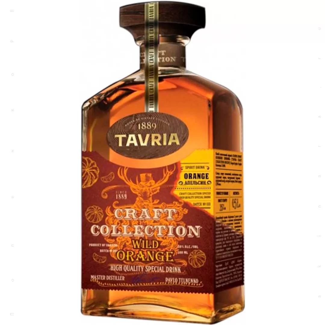Бренди Tavria Craft Collection Wild Orange 5 лет выдержки 0.5л 30%