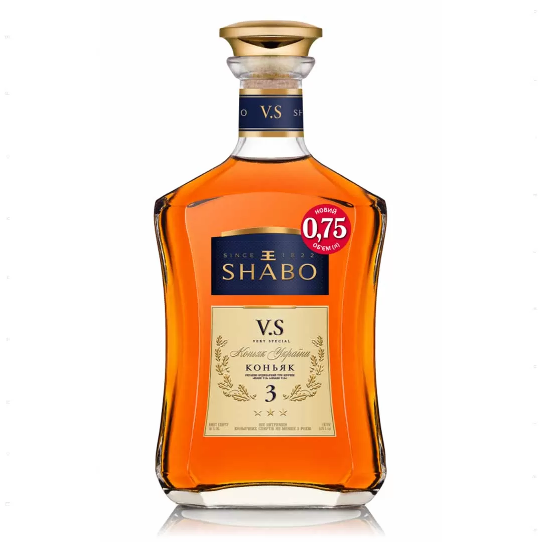 Коньяк Украины Shabo VS 3 года выдержки 0,75л 40%