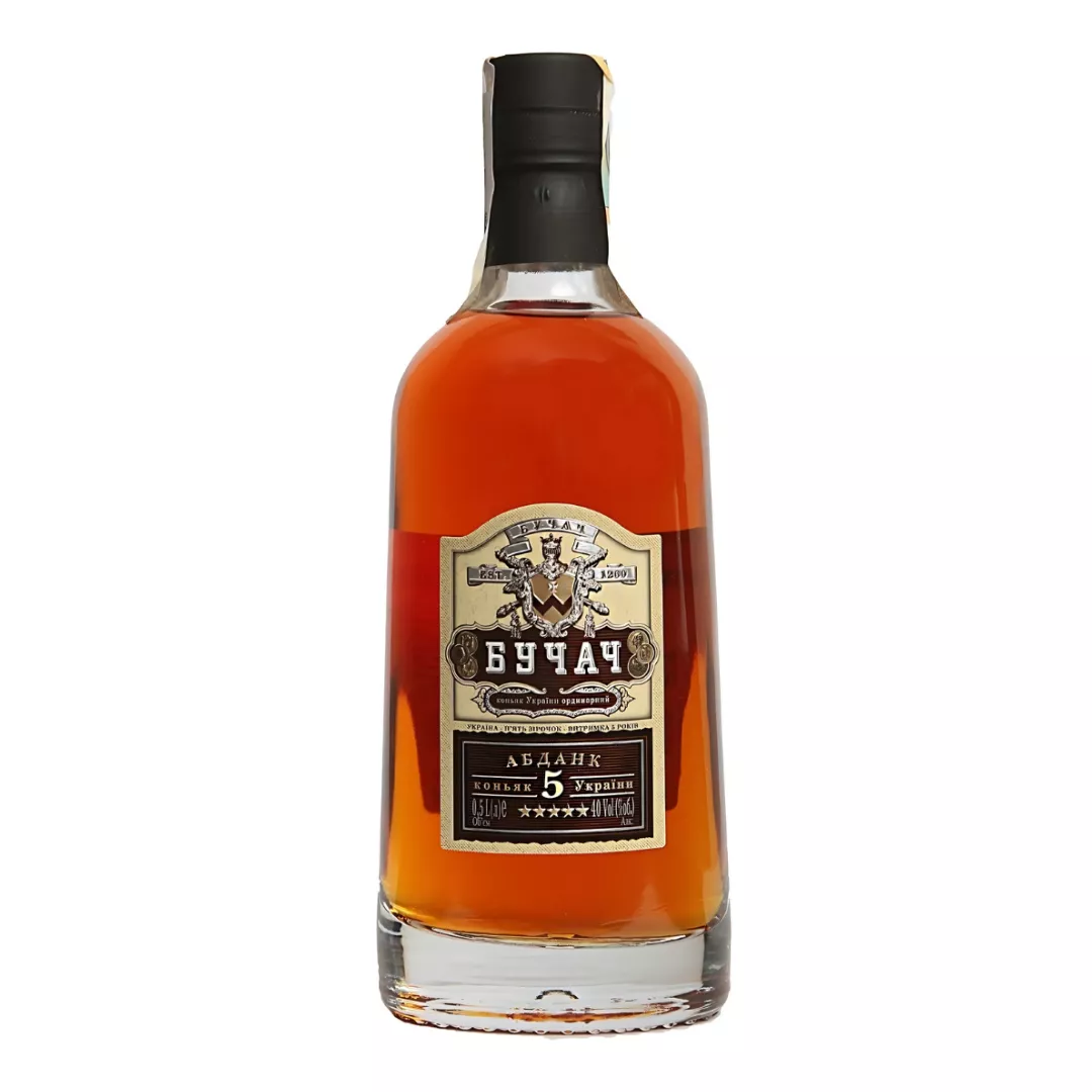 Бренди Бучач Абданк 5 звезд 0,5л 40%